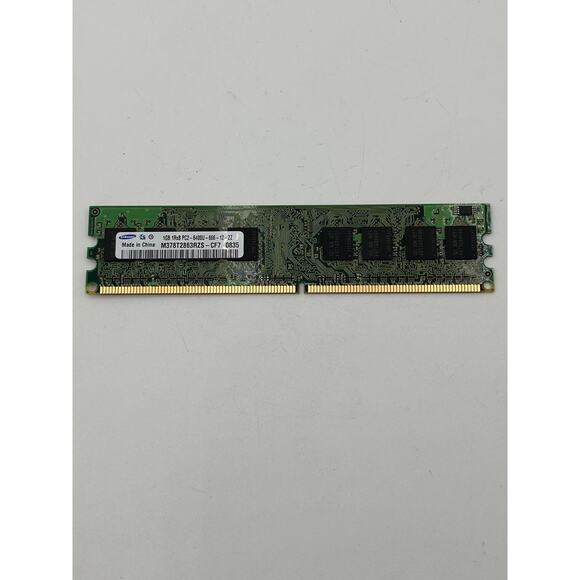 Samsung 1GB 1Rx8 PC2-6400U-666-12-ZZ M378T2863RZS-CF7 0835 PC Memory - Picture 1 of 2